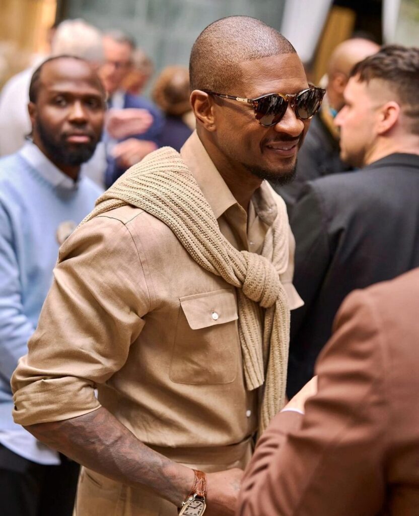 Usher Raymond Dons Ralphs Riviera in Tonal Luxe Linen 3